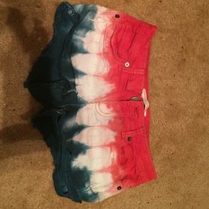 Red white and blue shorts
