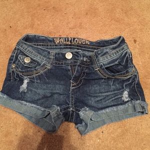 Denim shorts