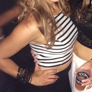 Striped crop top