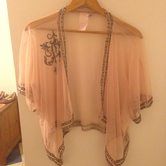 Pink top/short cover