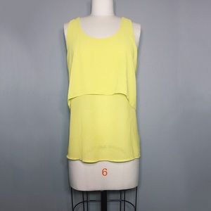 Yellow Two-tier Blouse