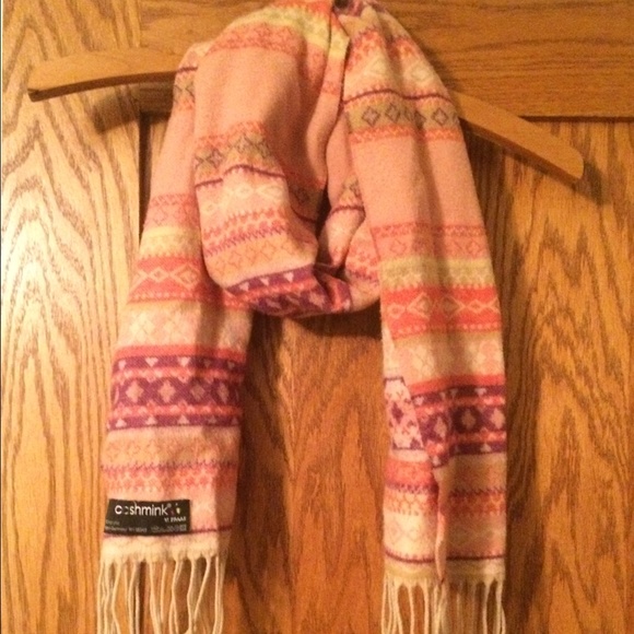 warm pink scarf.. stylish and warm