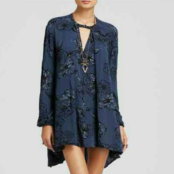 SOLD Free People Foil Print Swing Tunic