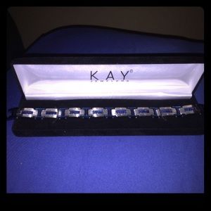 Mens Bracelet 1/6 CT Diamonds-Stainless Steel