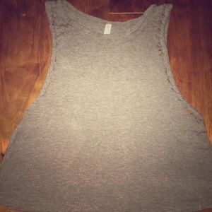 Plain Grey Tank Threaded Sides