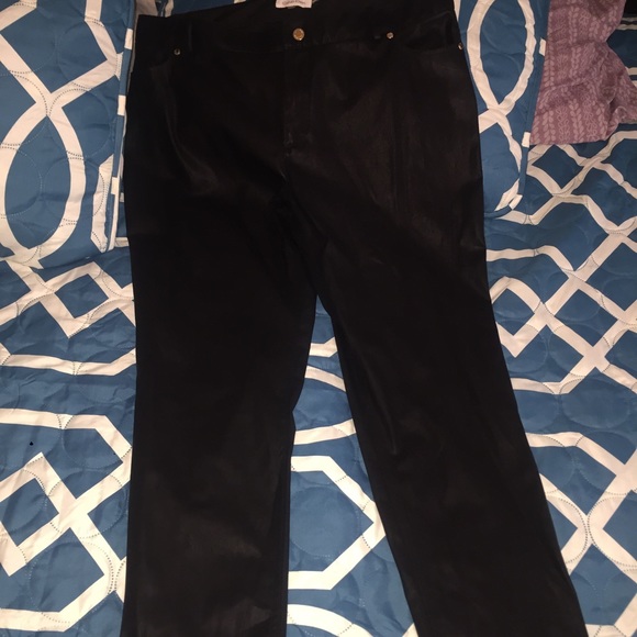 CK faux leather Pants