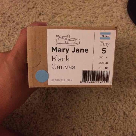 Toms black mary jane tiny 5 - Picture 3 of 4