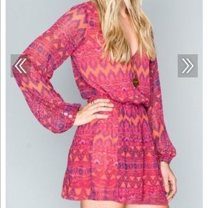 MuMu Long sleeve chiffon dress