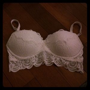 PINK lace bralettes black & white