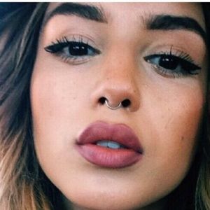 3 silver faux septum rings