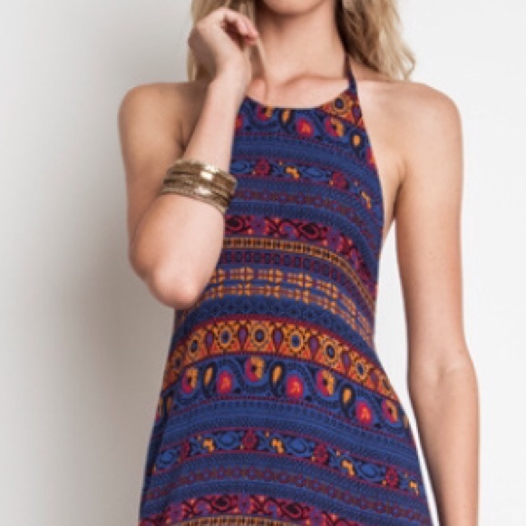 Umgee multi print backless maxi. S/M/L - Picture 2 of 4