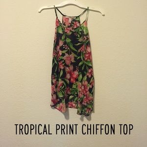 Tropical Chiffon Cami