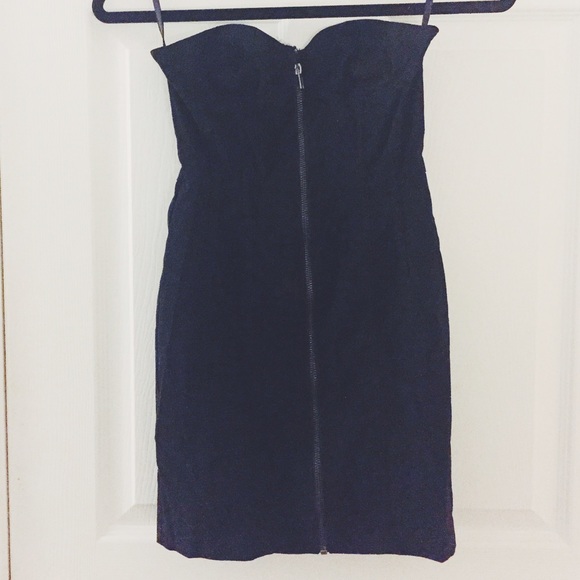 H&M sexy black zipper bodycon dress