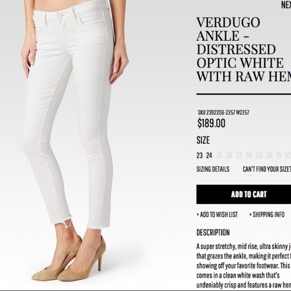 Paige Denim Skinny Jeans -SOLD on Tradesy