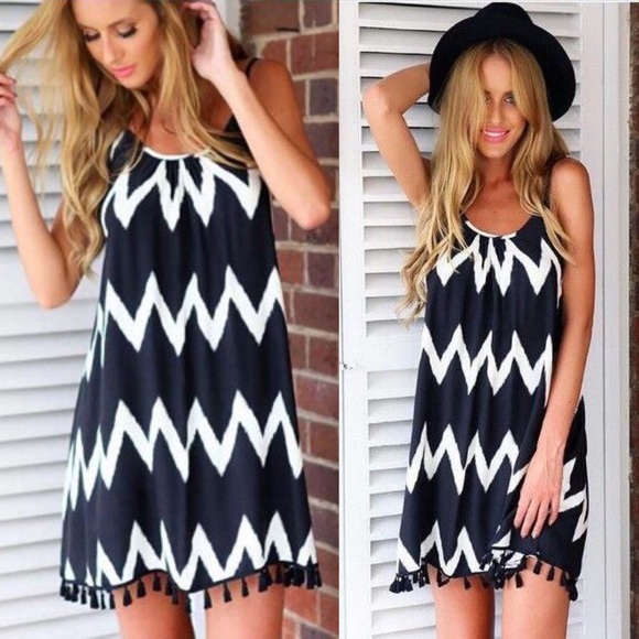 Dresses & Skirts - Chevron Tassel Dress