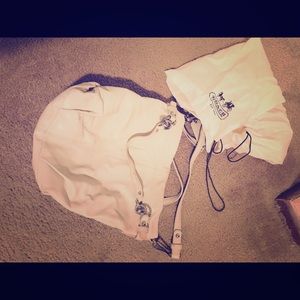 Cream colored authentic Coach bag