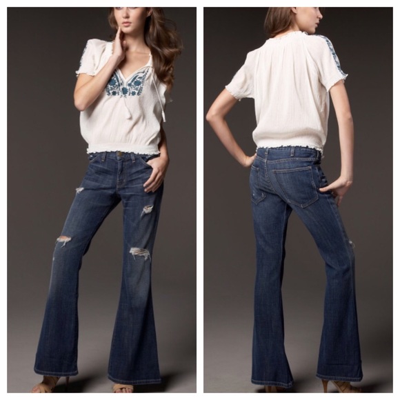 SOLD - Current/Elliott - Elephant Bell Jeans - Picture 2 of 4