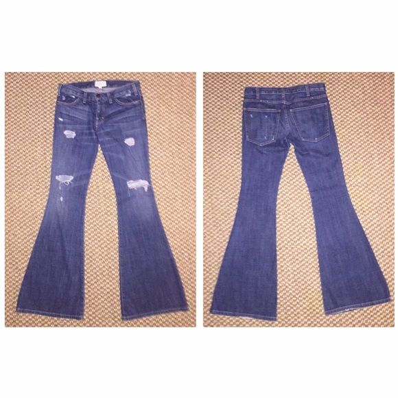 SOLD - Current/Elliott - Elephant Bell Jeans - Picture 4 of 4