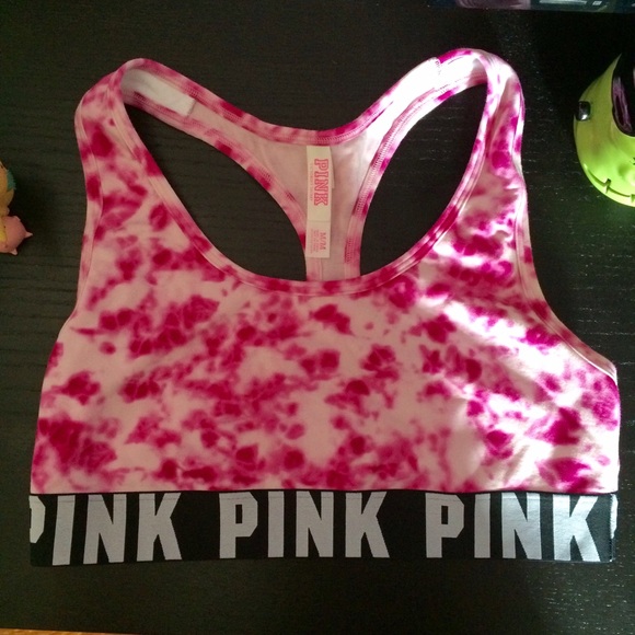 PINK Tie Dye Cotton Bra Top