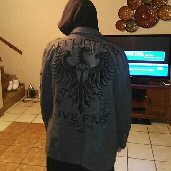 affliction jackets and coats