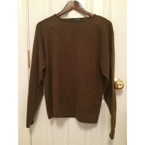 brown 100% CASHMERE sweater