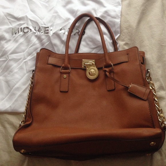 Authentic Michael kors large Hamilton tote bag