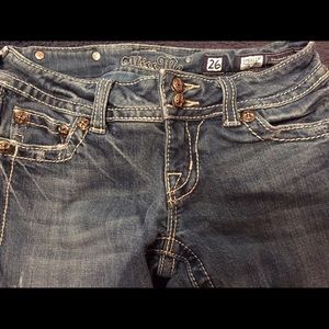 Miss me boot leg blue jeans size 26