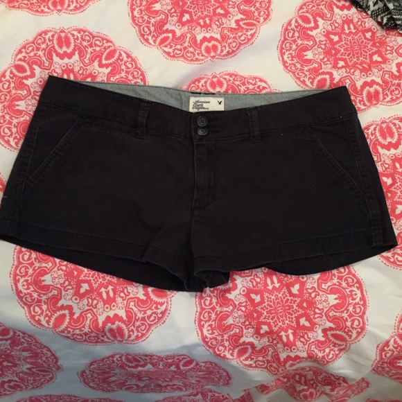 Black cotton shorts from American Eagle