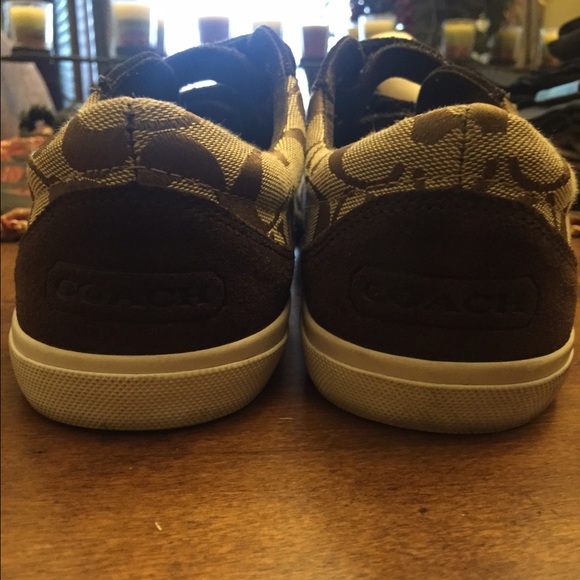 Coach tennis shoes sneakers brown_3