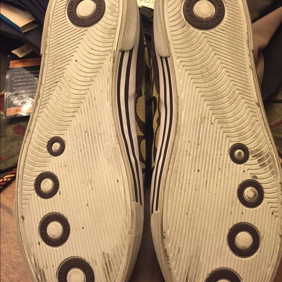 Coach tennis shoes sneakers brown_4