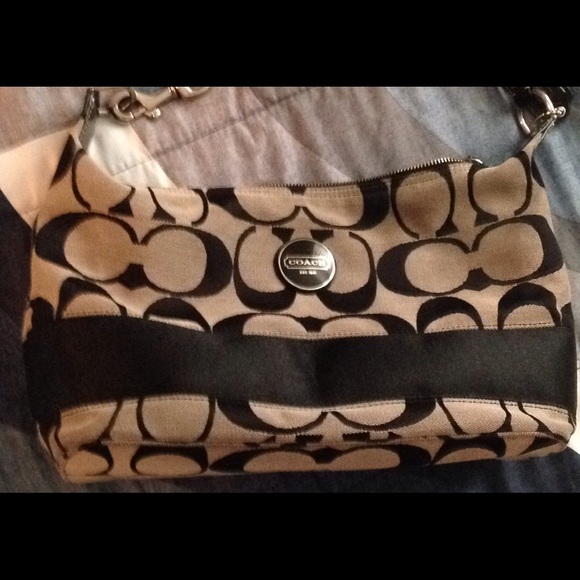 Authentic coach signature handbag