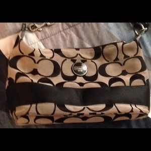 Authentic coach signature handbag