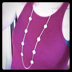 Silver, Brighton, Long necklace. NEVER WORN