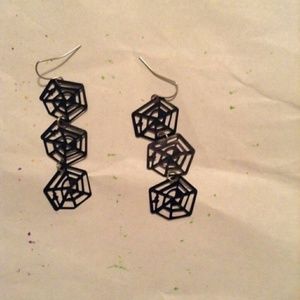 Spiderweb earrings