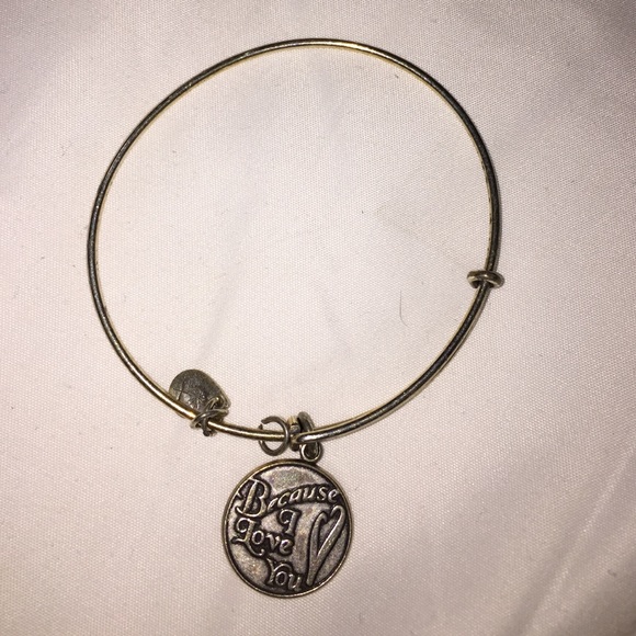 Because I love you Alex and Ani braclet