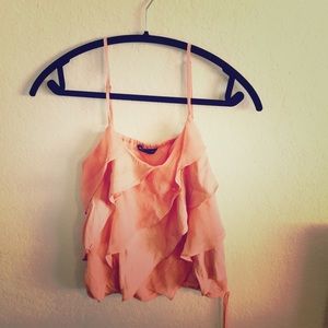 American Eagle Ruffle Tank