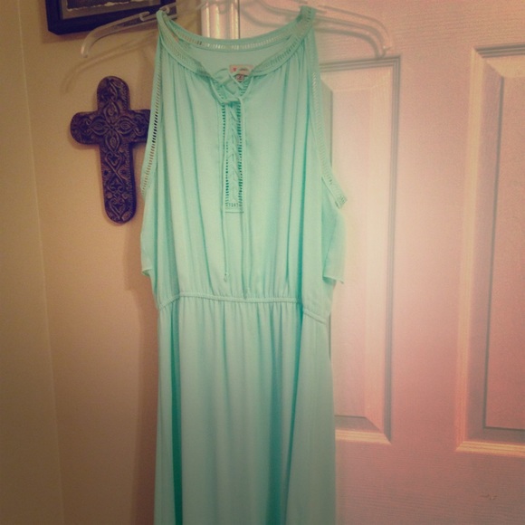 Cremieux Long Aqua Dress