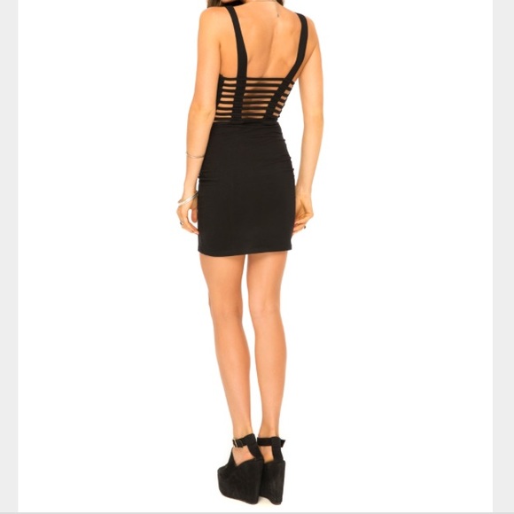 Nasty Gal Dresses & Skirts - 💕donating soon💕 Caged back black dress