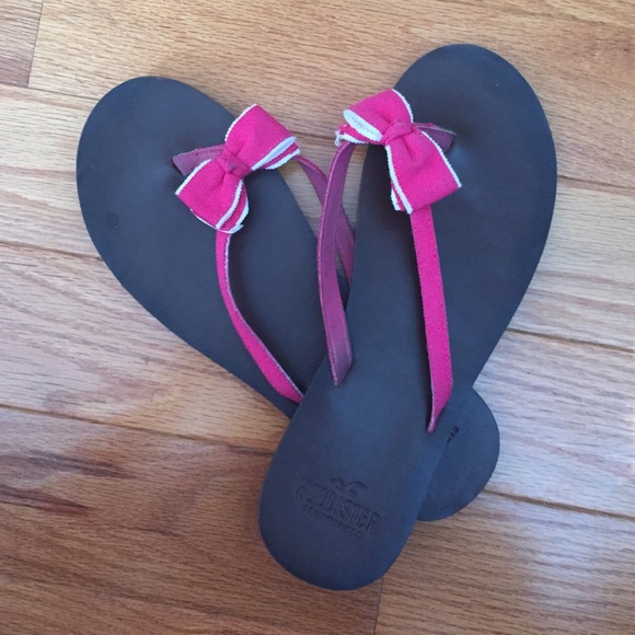 Hollister Shoes Hollister Leather Flip Flops Poshmark