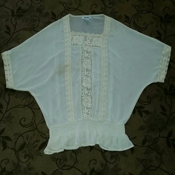 Sheer beige blouse