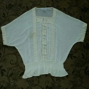 Sheer beige blouse