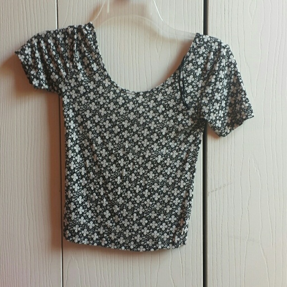 Black & White Crop Top by Aeropostale