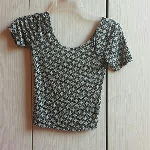 Black & White Crop Top by Aeropostale