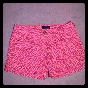 Size 0 patterned midi American eagle shorts