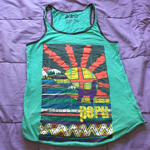 Urban Outfitters green graphic tank