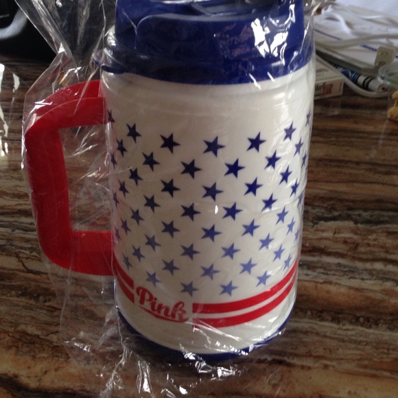 PINK Victoria's Secret chug mug ❤️💛💙