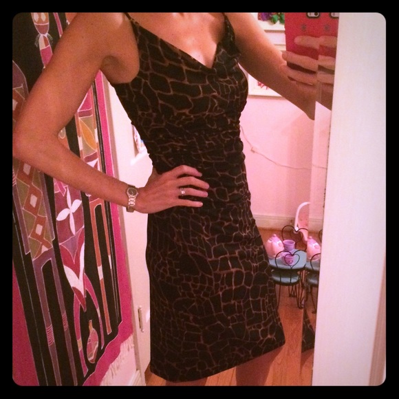 Giraffe print dress