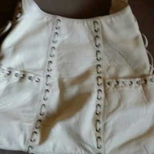 Kooba cream colored leather bag