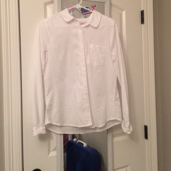 LOFT BASIC BUTTON DOWN IN WHITE