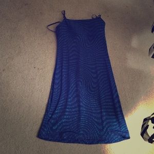 Shimmering blue dress